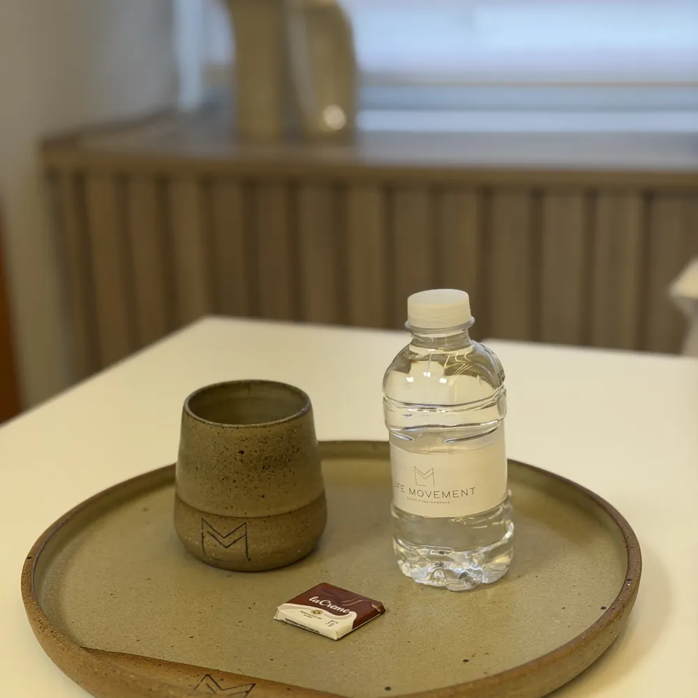 Detalhe do ambiente de recepção
